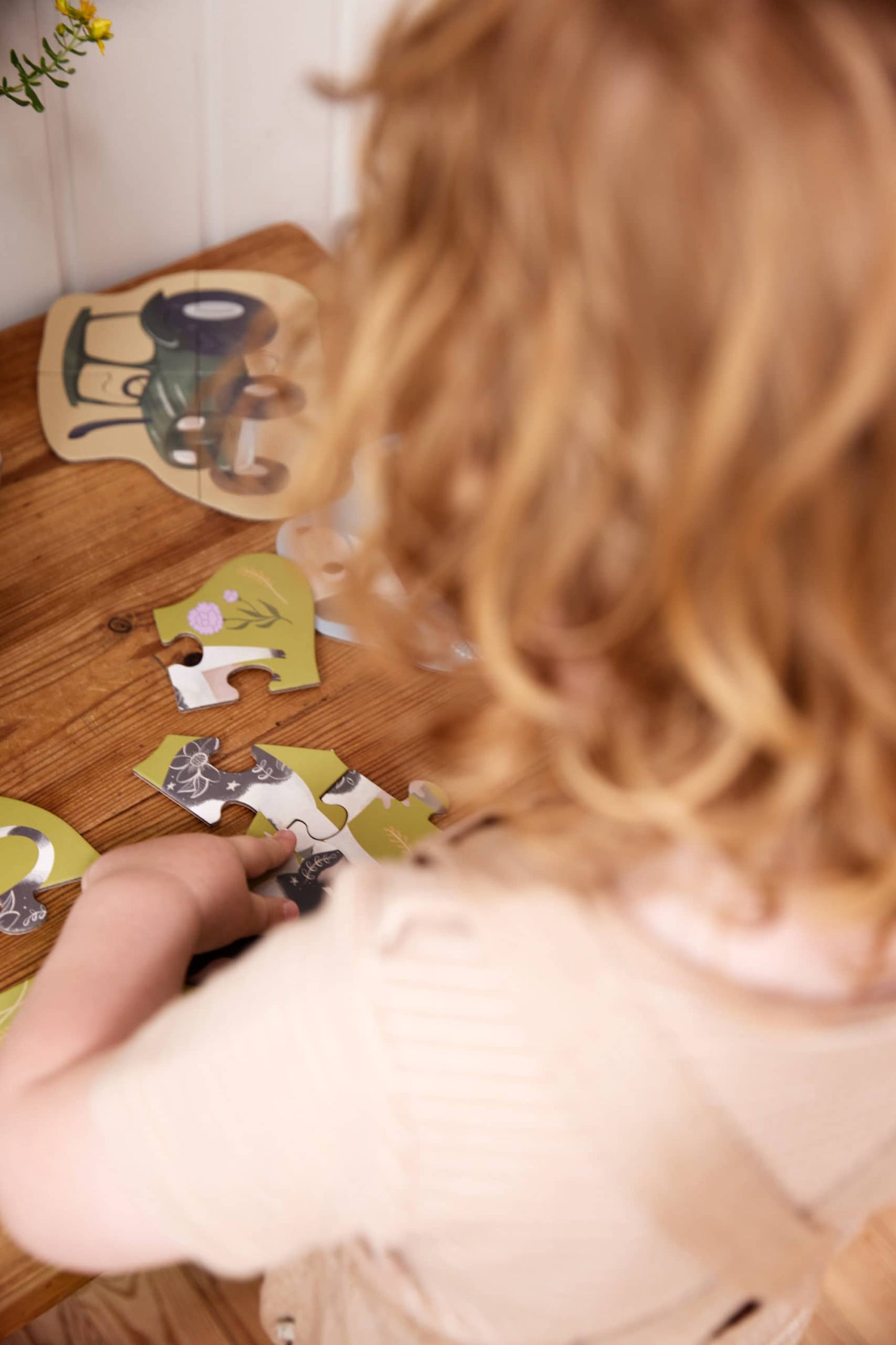 Set mit 7 Puzzles - Bauernhoftiere