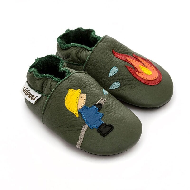 Weiche Babyschuhe - Feuerwehr