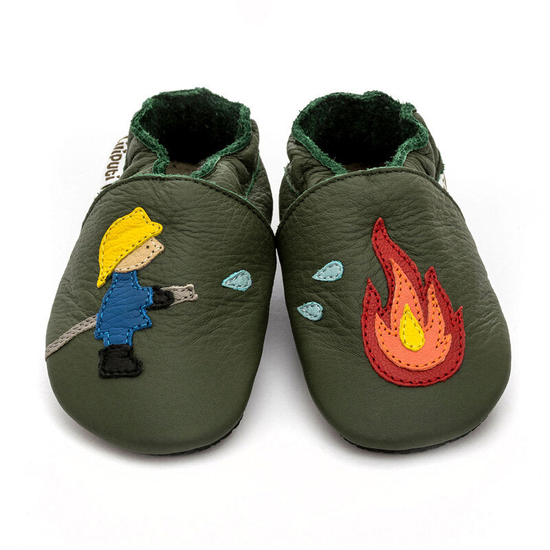Weiche Babyschuhe - Feuerwehr