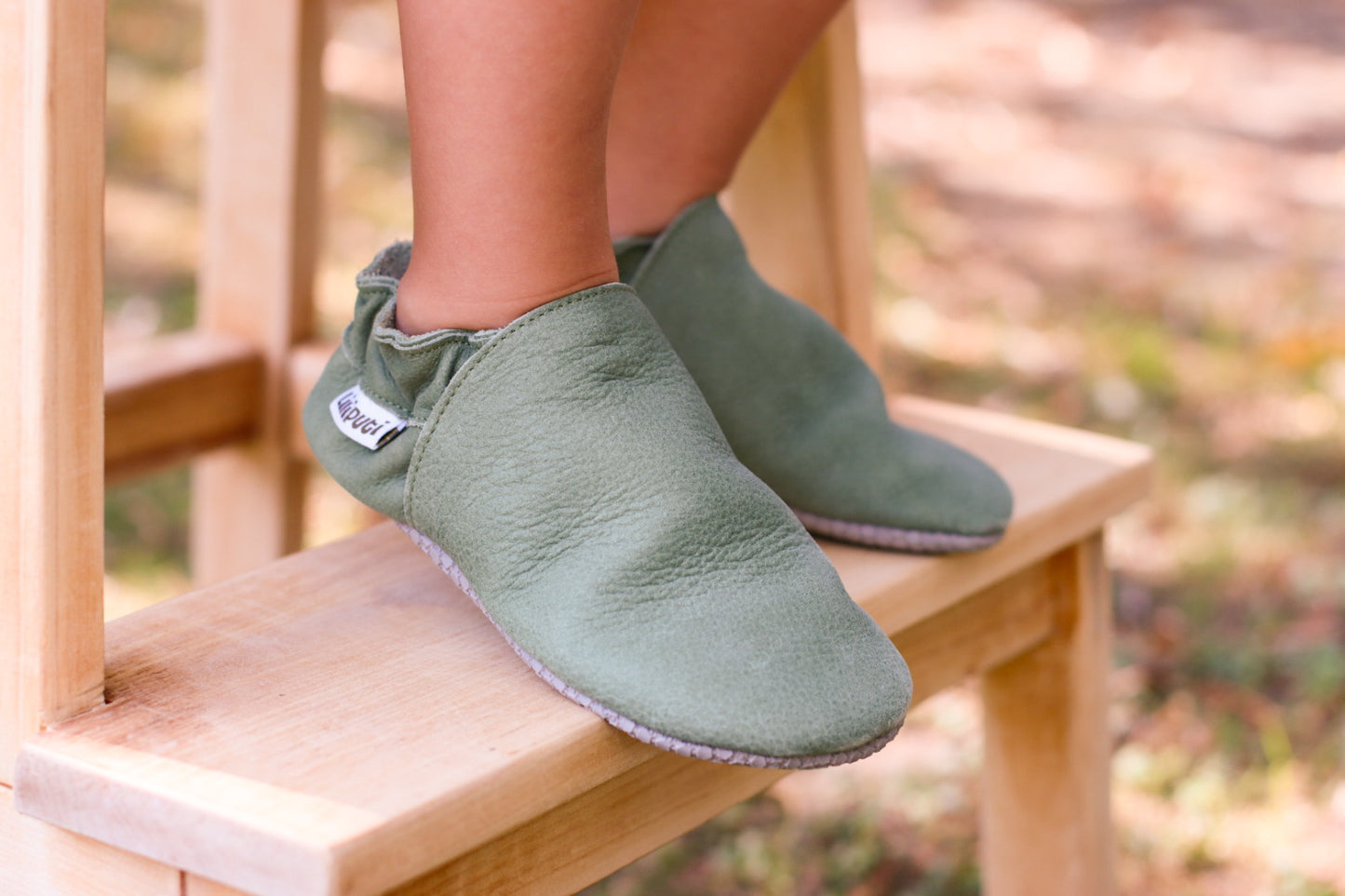 Weiche Babyschuhe - Pistazie