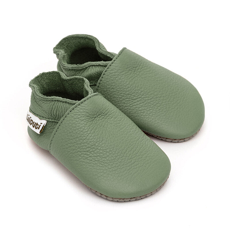 Weiche Babyschuhe - Pistazie