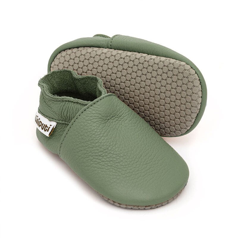 Weiche Babyschuhe - Pistazie
