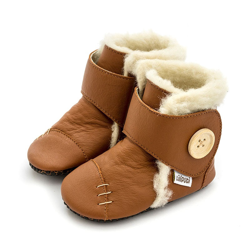 Babystiefel mit weichen Pfoten - Boho