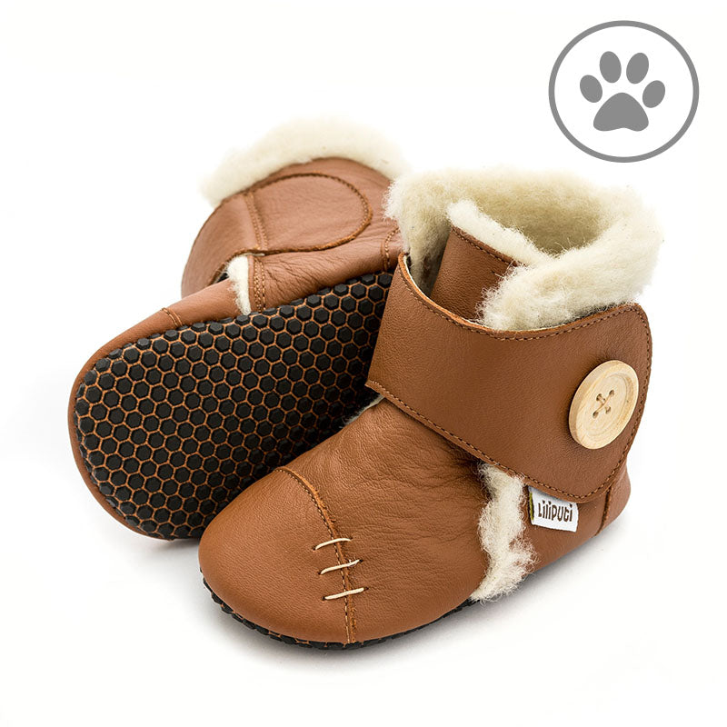 Babystiefel mit weichen Pfoten - Boho