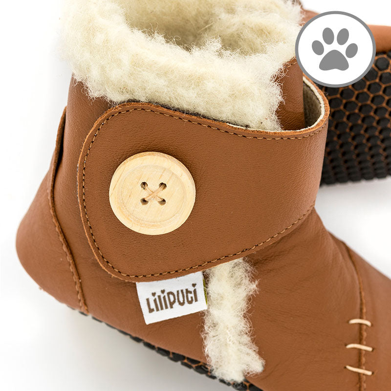 Babystiefel mit weichen Pfoten - Boho