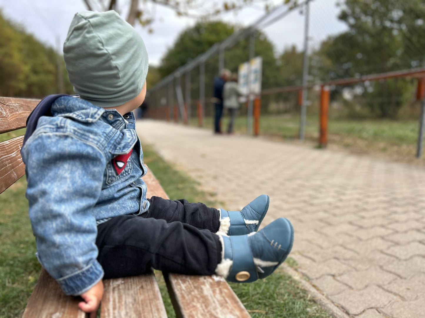 Babystiefel mit weichen Pfoten - Mineral