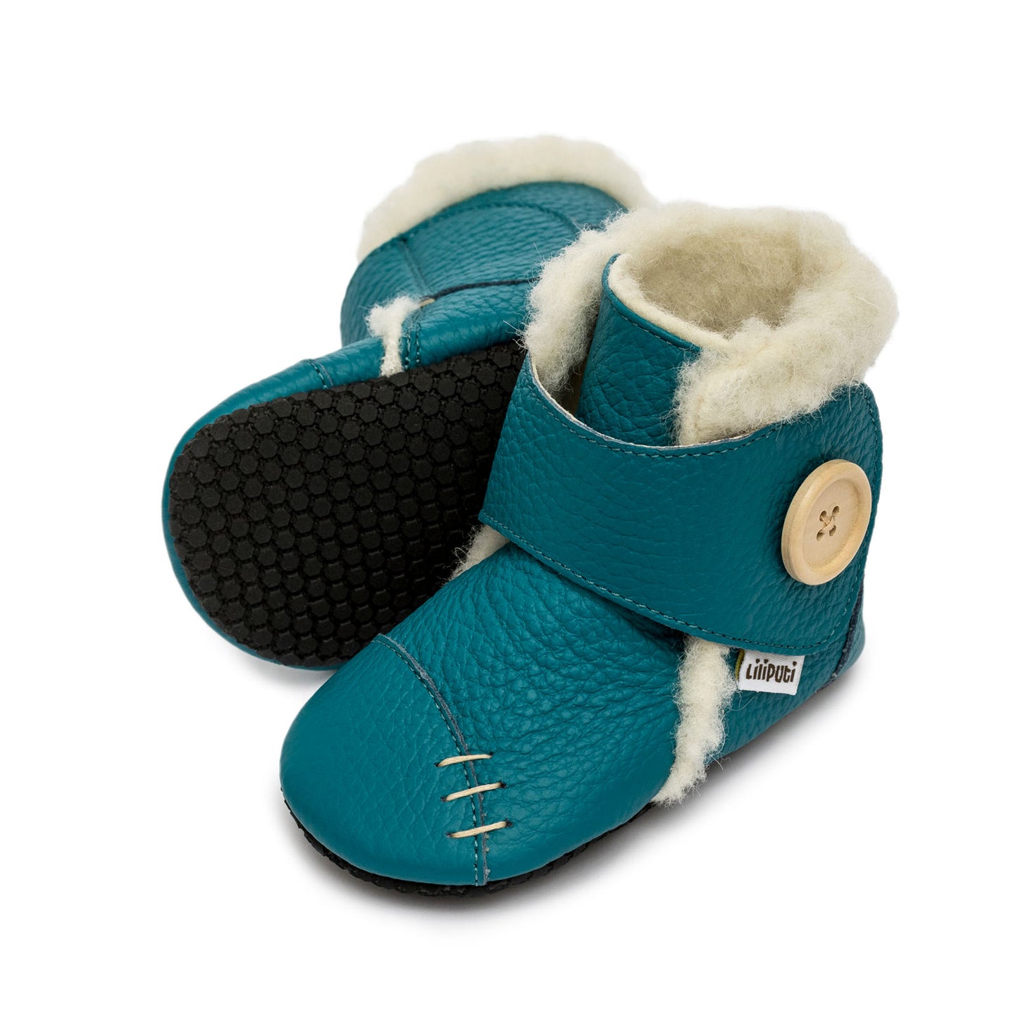 Babystiefel mit weichen Pfoten - Mineral
