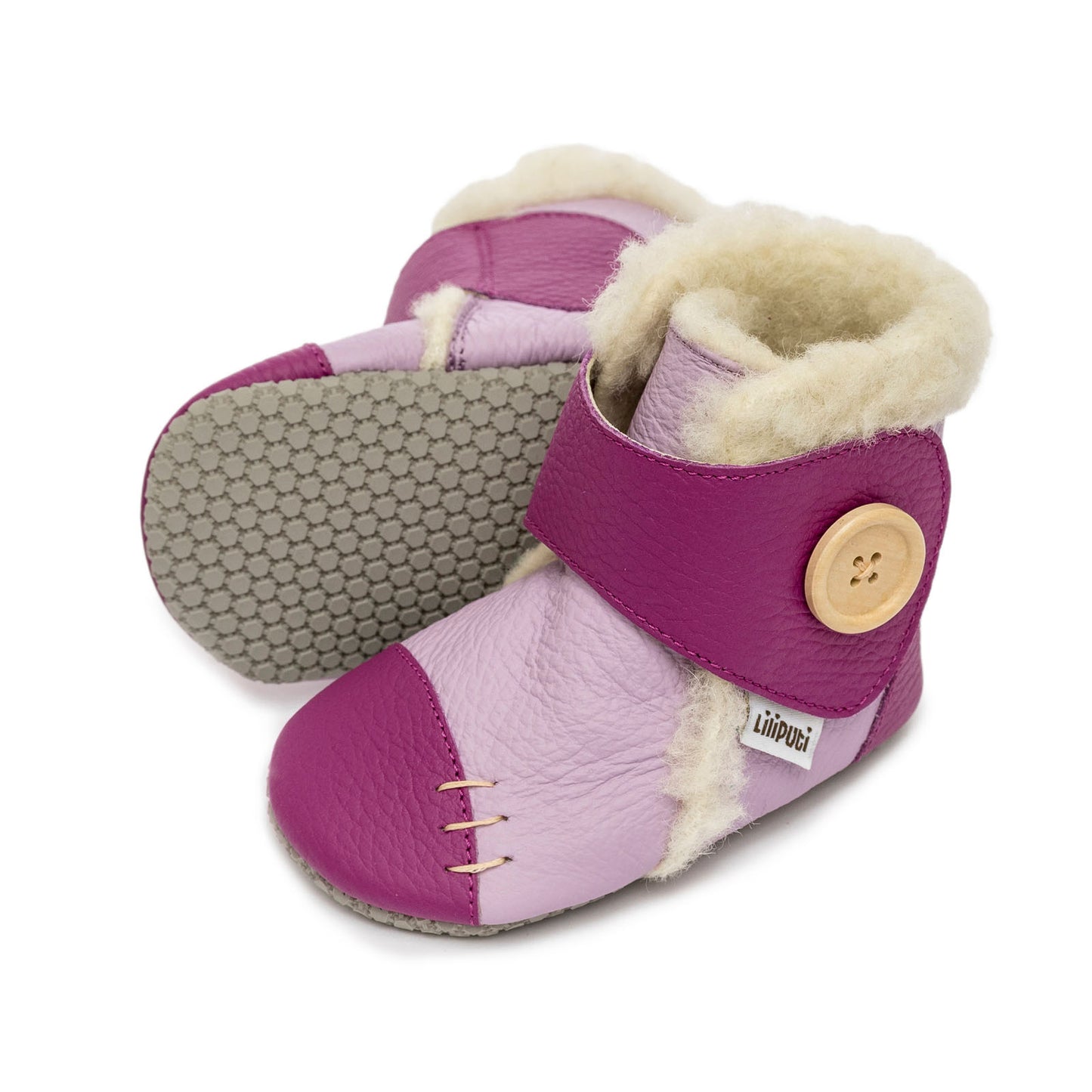 Babystiefel mit weichen Pfoten - Violette Fusion