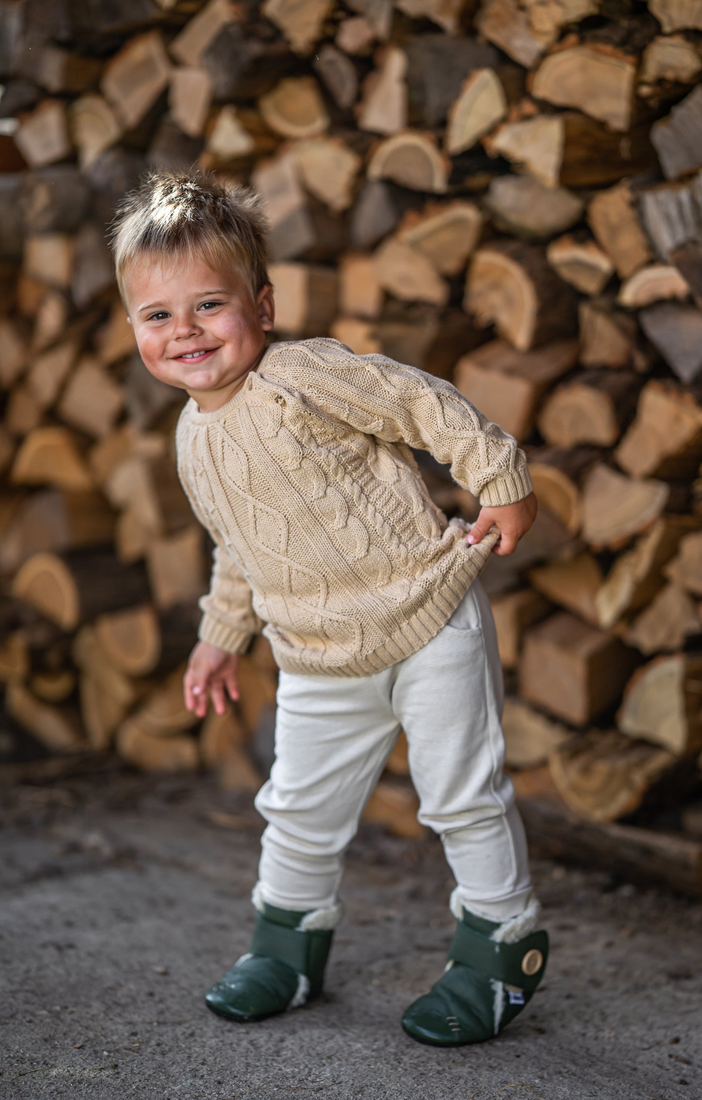 Babystiefel mit weichen Pfoten - Wald