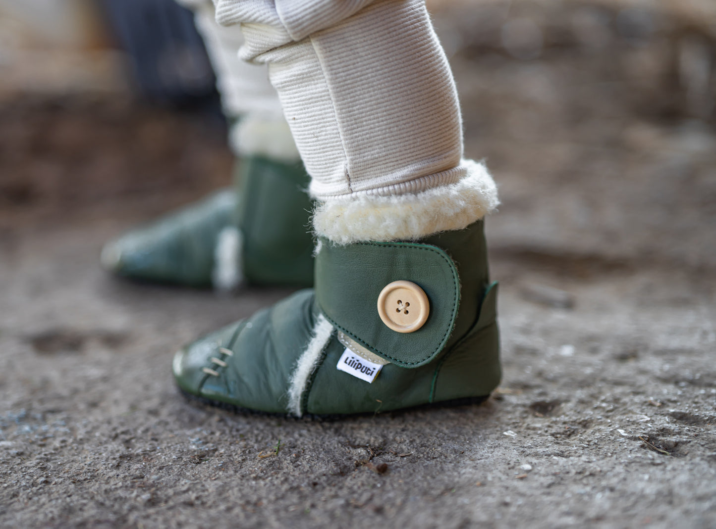 Babystiefel mit weichen Pfoten - Wald