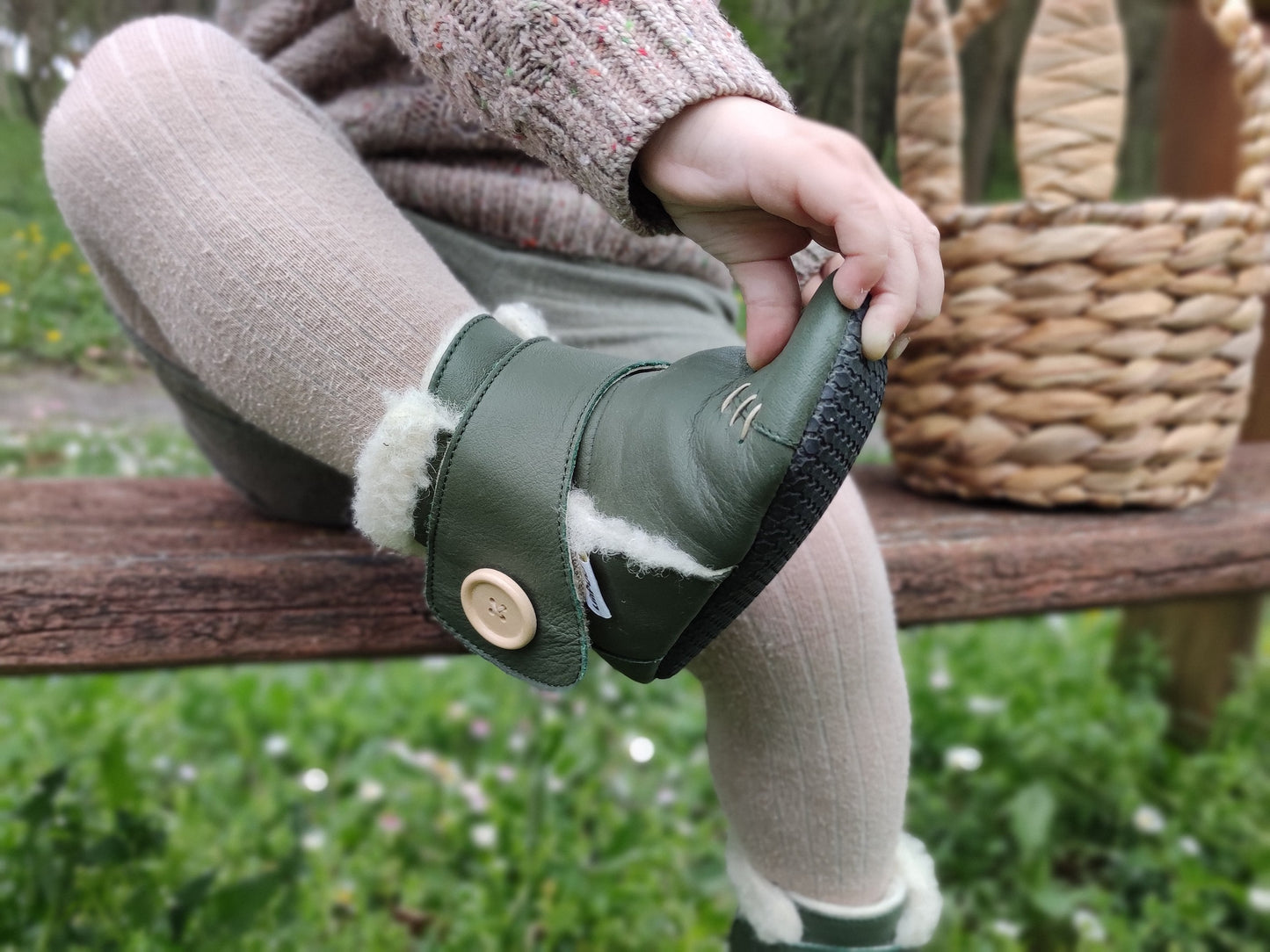 Babystiefel mit weichen Pfoten - Wald