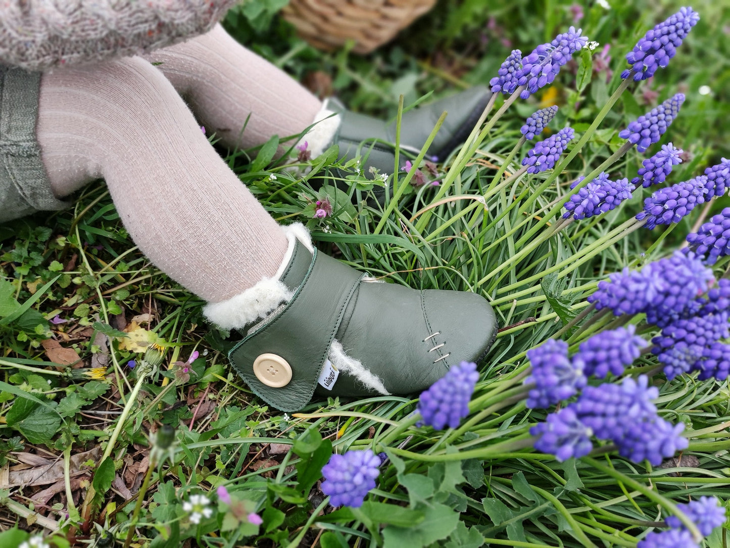 Babystiefel mit weichen Pfoten - Wald