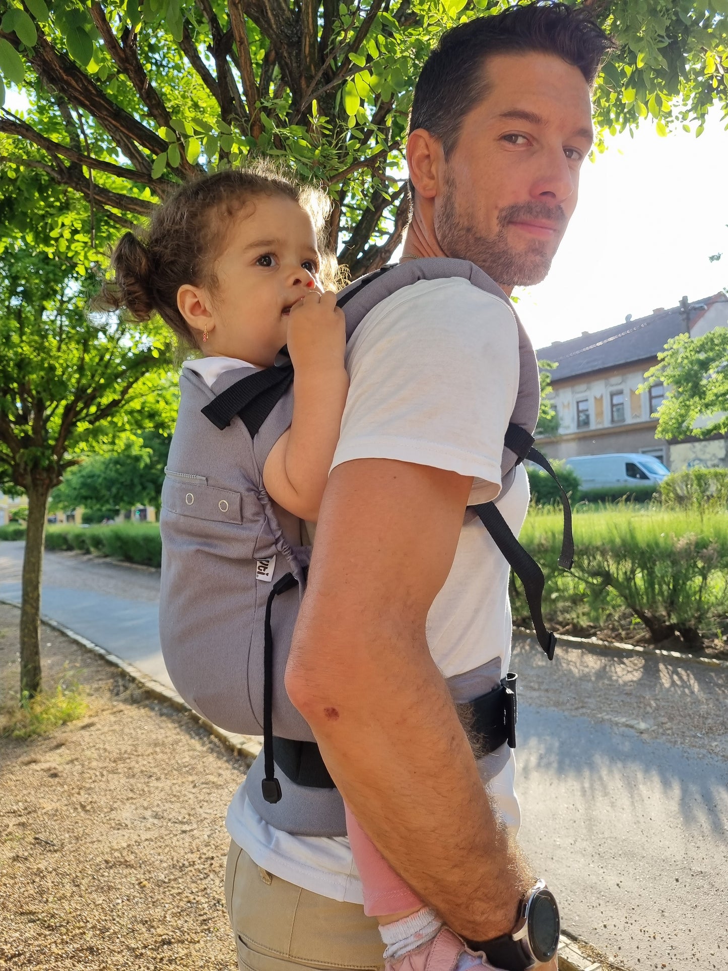 Babytrage - Klassische Linie - Taube