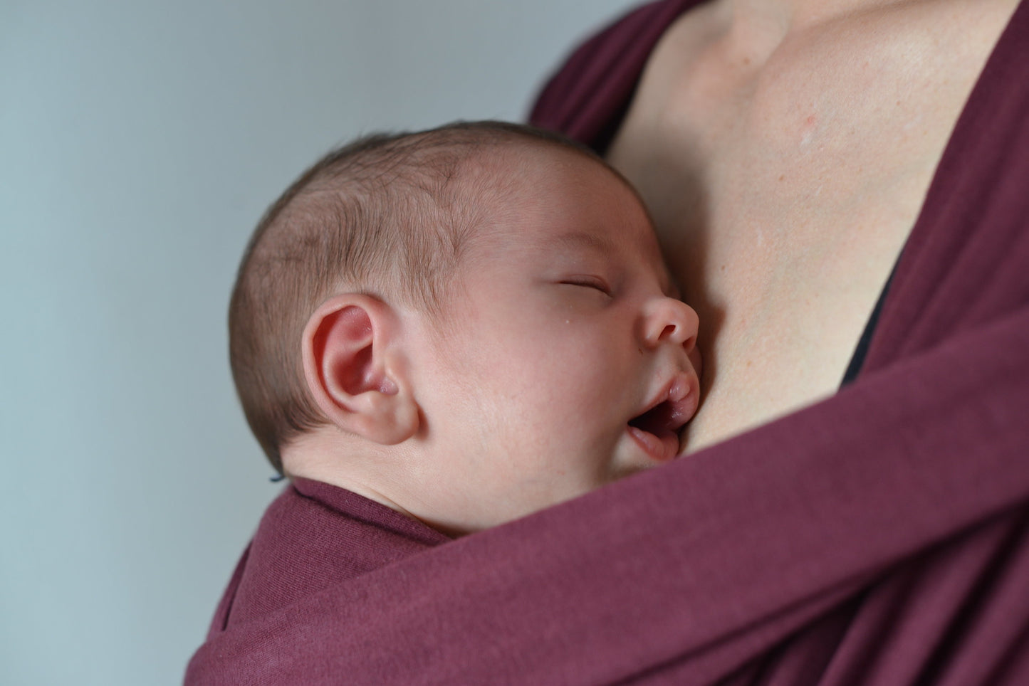 Elastisches Tragetuch - Klassische Linie - Burgunder