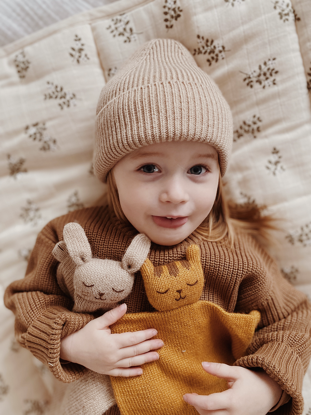 Strick Kuscheltuch – Tiger