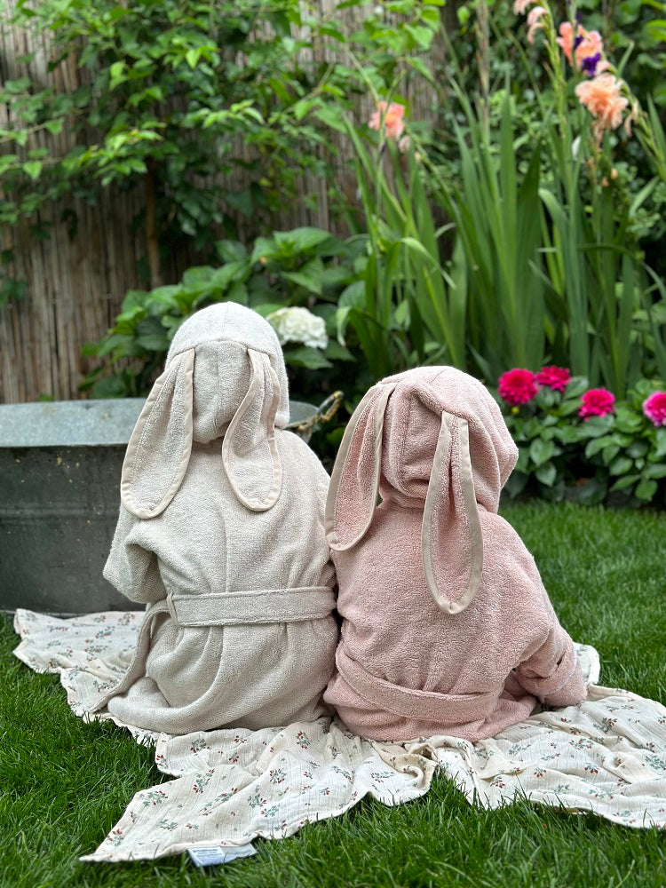 Bambus Bademantel - Leinen