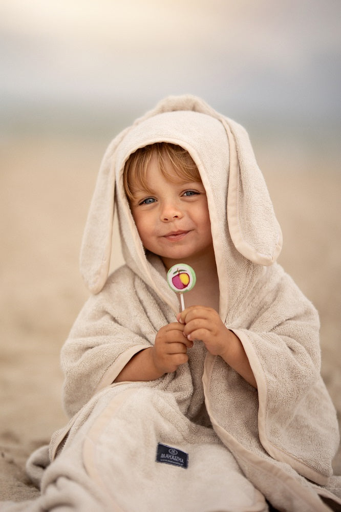 Bambus Poncho - Leinen