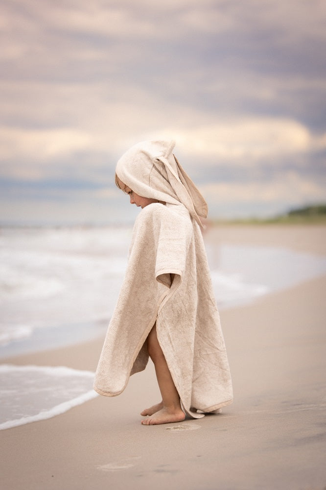 Bambus Poncho - Leinen