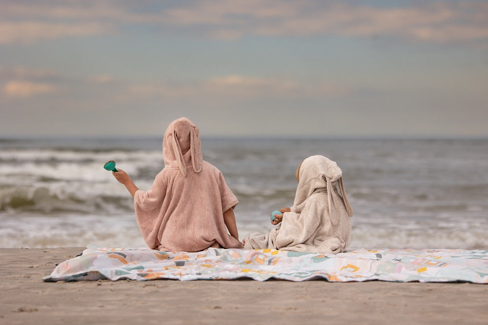 Bambus Poncho - Leinen