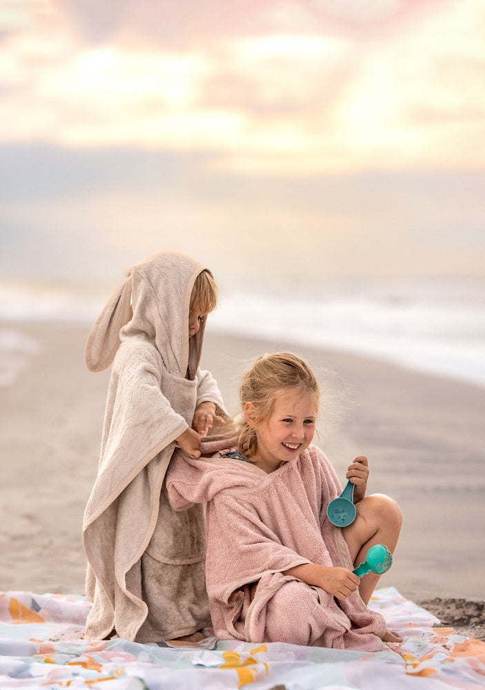 Bambus Poncho - Leinen
