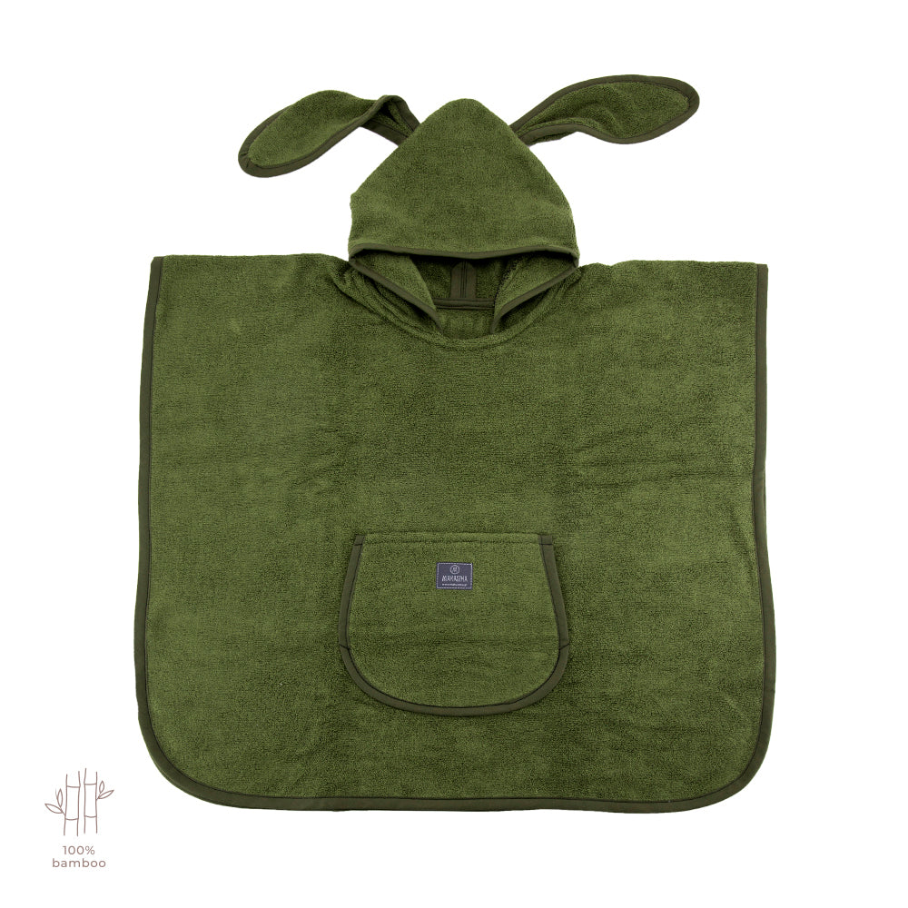 Bambus Poncho - Glücksklee