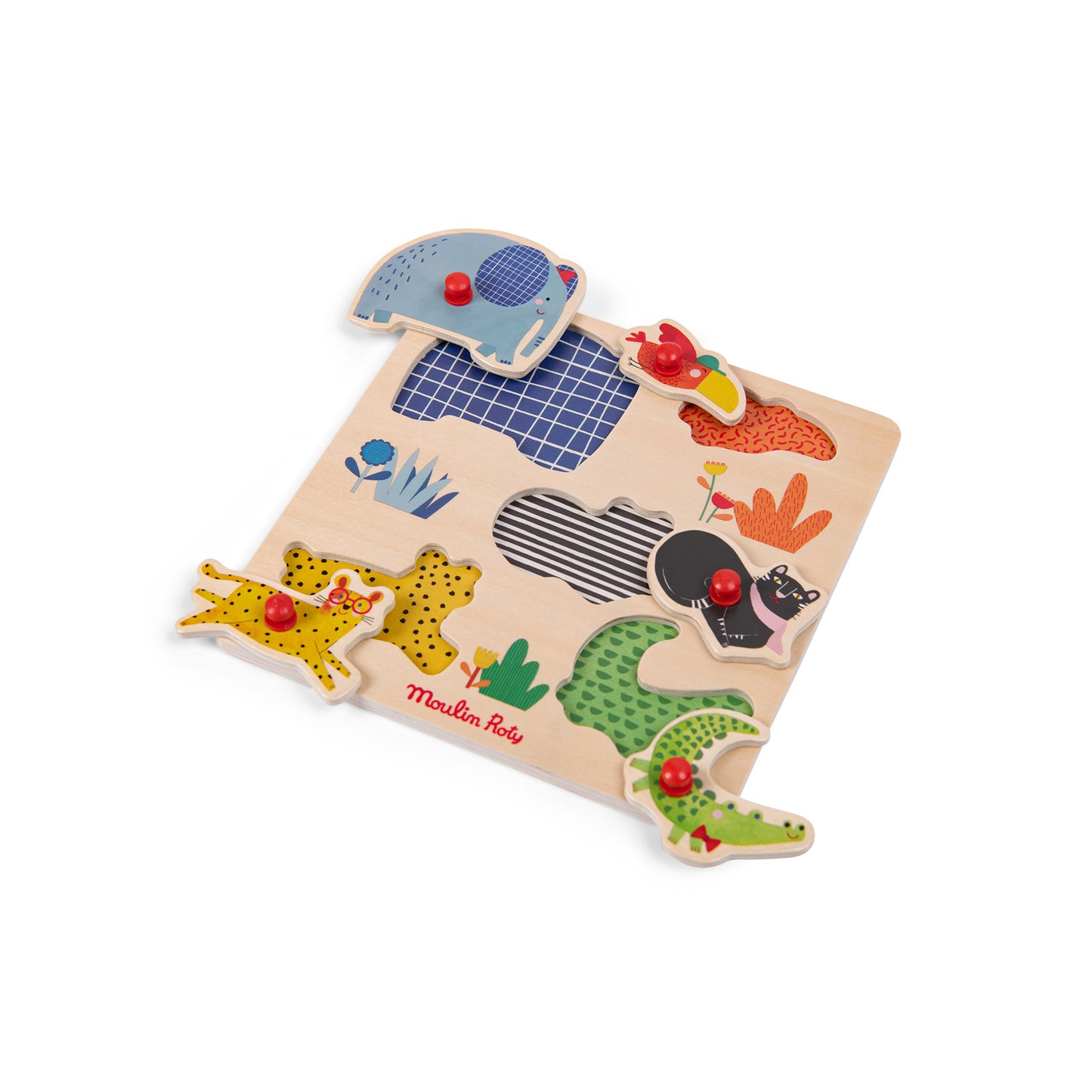 Holzpuzzle Tiere