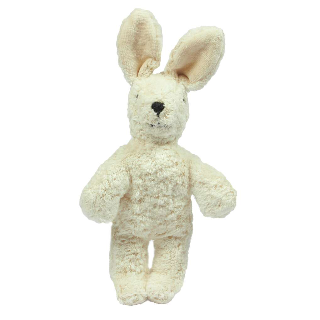 Tierpuppen Baby Hase - weiß