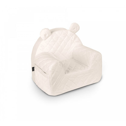 Velvet Kindersessel - Naturweiß