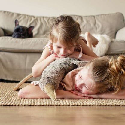 Kuscheltier Gans groß - grau